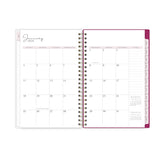 monthly spread featuring blank writing space for each dine, lined writing notes section, and reference calendars. 