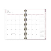 monthly spread featuring blank writing space for each dine, lined writing notes section, and reference calendars. 