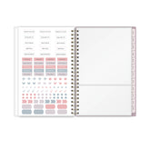 sticker sheet and storage pocket in the 5x8 planner 