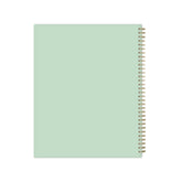 mint green back cover featuring a 8.5x11 academic planner