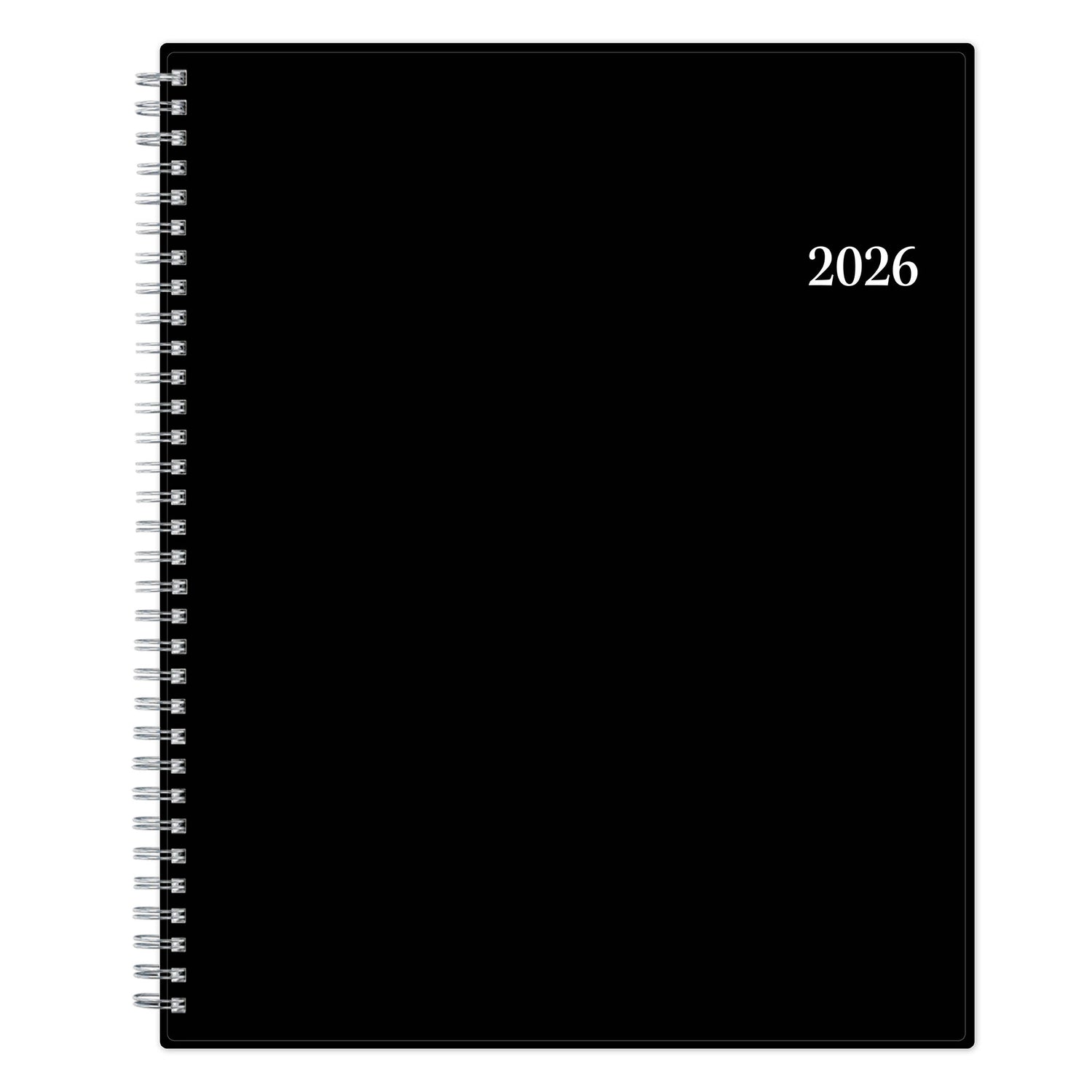 2026 weekly planner, black color