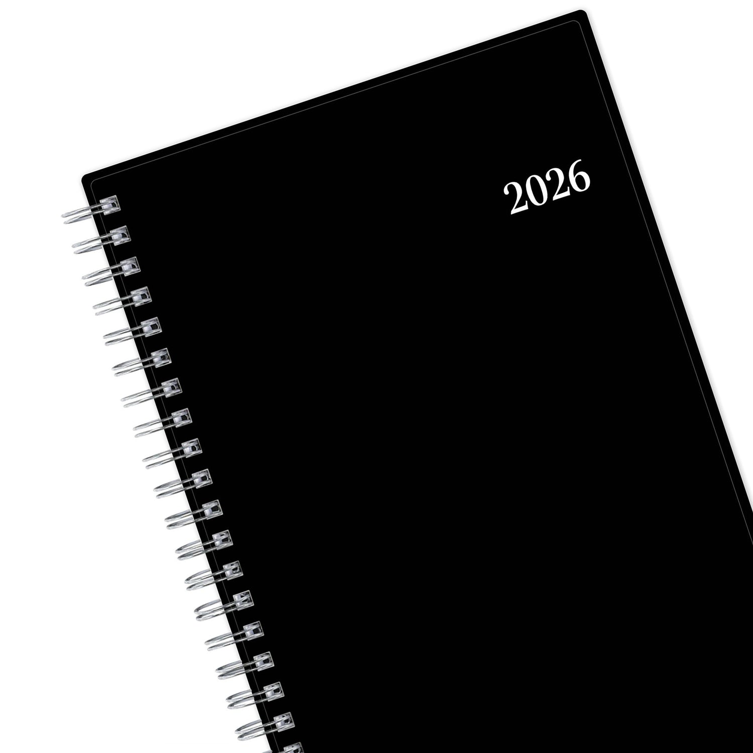 2026 weekly planner, black color