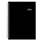 2026 planner featuring black cover in 5.875x8.625 planner notes format