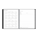 yearly overview for 2026 and 2027 calendar year with contacts page and grey monthly tabs