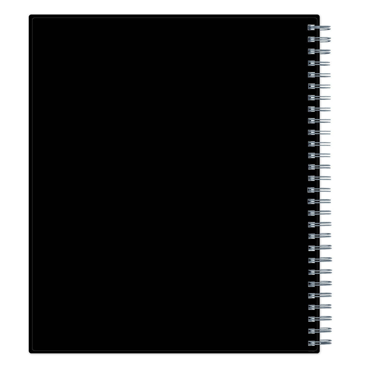 2026 planner featuring black back cover in 8x10 planner notes format weekly