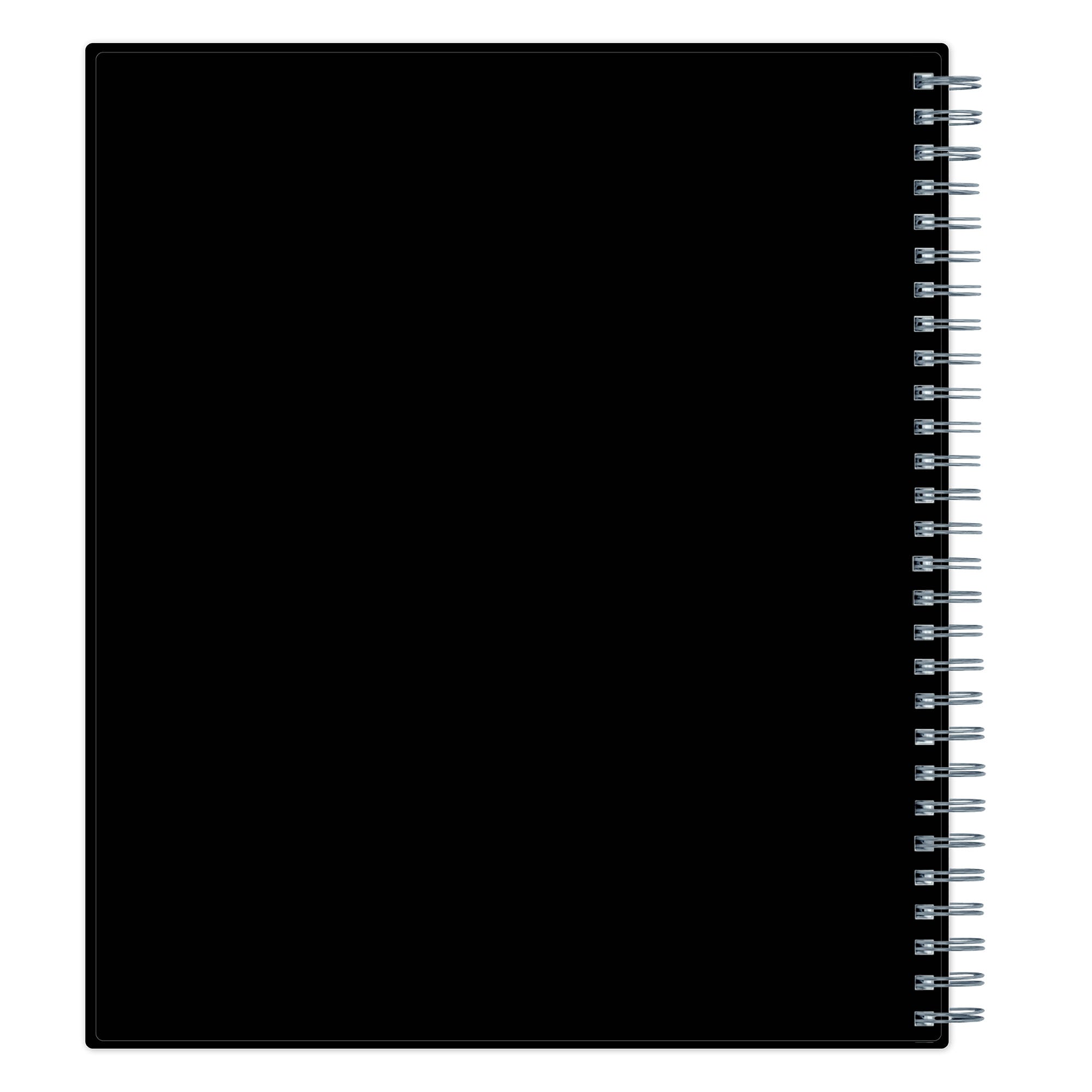 2026 planner featuring black back cover in 8x10 planner notes format weekly