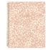 Pink and white patterned planner with &