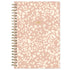 Pink and white patterned planner with &
