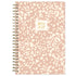 Pink and white patterned planner with &