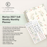 planner featuring bonus content like yearly overview, important dates, holidays, states and capitals