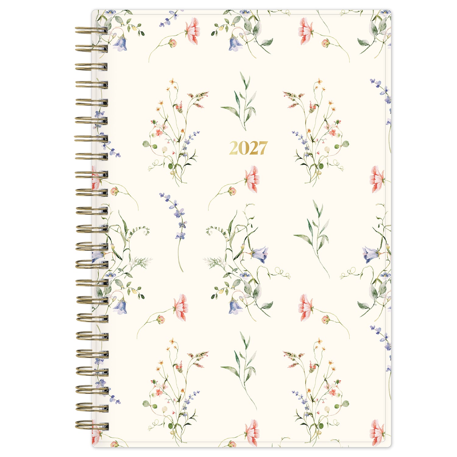 Floral-patterned planner with &