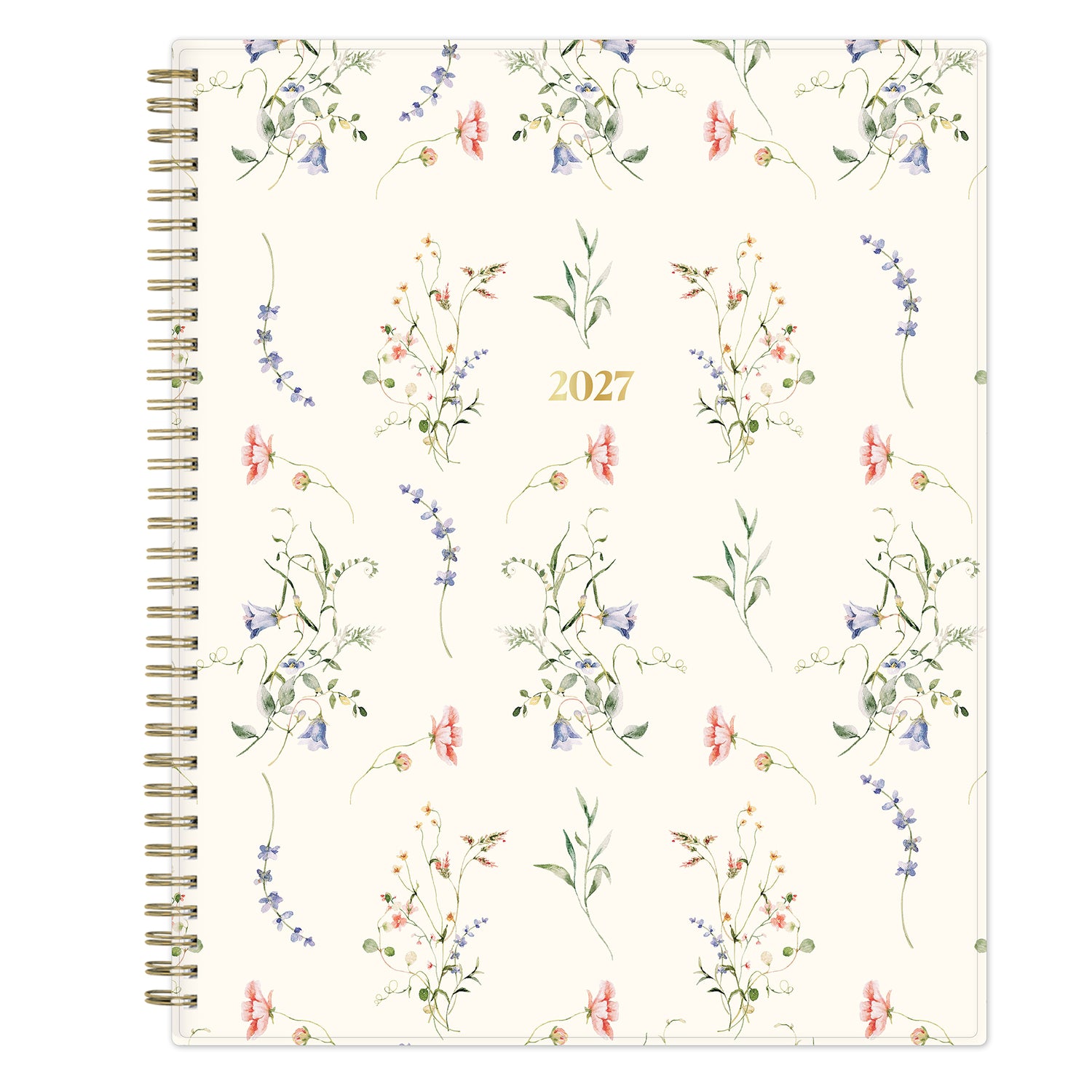 Floral-patterned planner with &