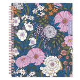 floral front cover on this 7x9 planner dated january 2027 - december 2027