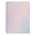 Multicolored spiral-bound planner with &