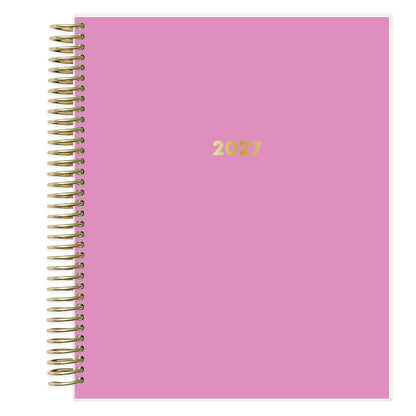 magenta planner with &