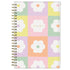 multi colored checkored daisy pattern on this 5x8 planner