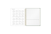 2025-2026 reference calendar with poly storage pocket and white monthly tabs