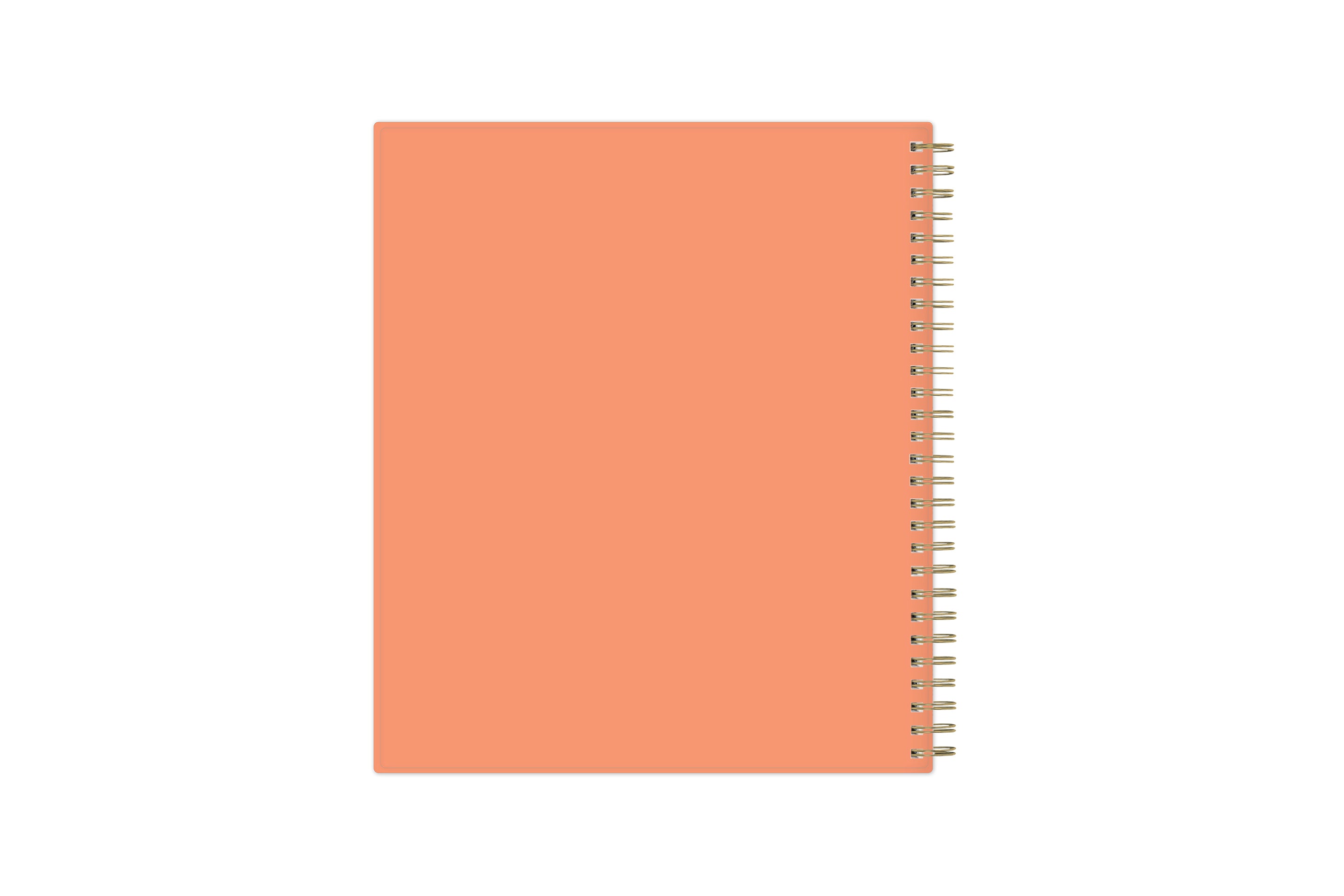 rosie front cover on this 2025-2026 daily planner in 8x10 size and orange back cover