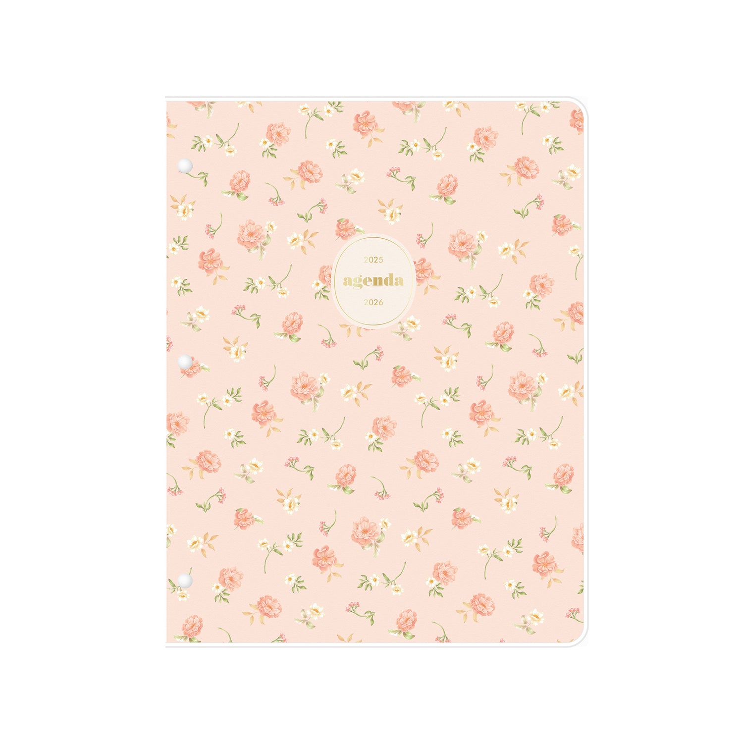 rosie floral front cover on this 2025-2026 monthly planner