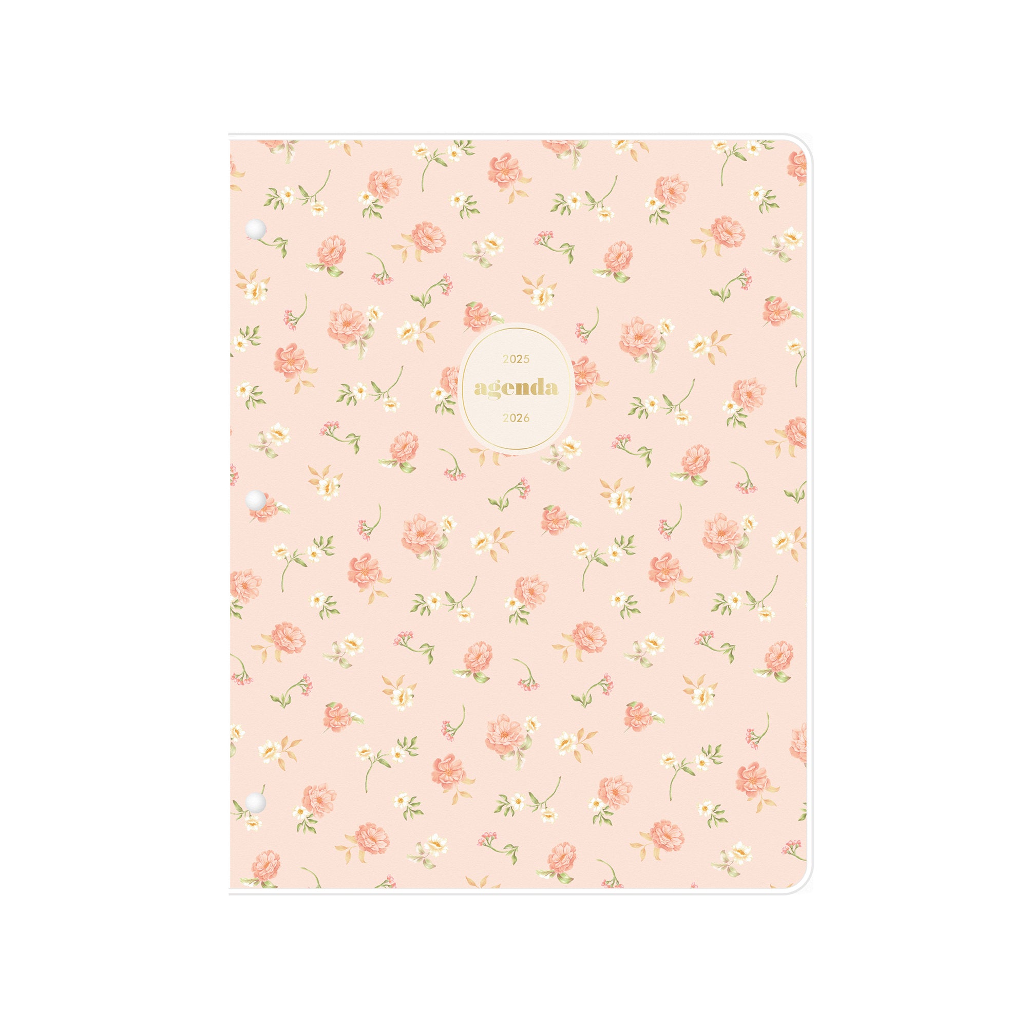 rosie floral front cover on this 2025-2026 monthly planner
