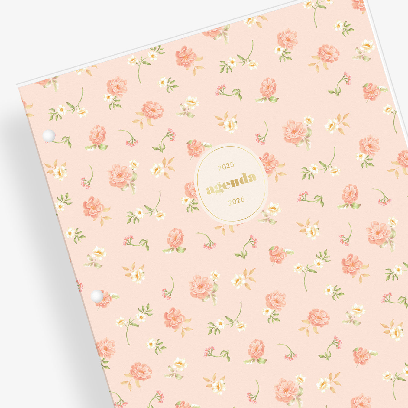 rosie floral front cover on this 2025-2026 monthly planner