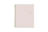small confetti and blush front cover on this 2025-2026 student lesson planner