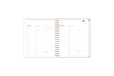 july 2025 - june 2026 daily monthly planner featuring a weekly spread with lined notes pages, daily schedule, to do&
