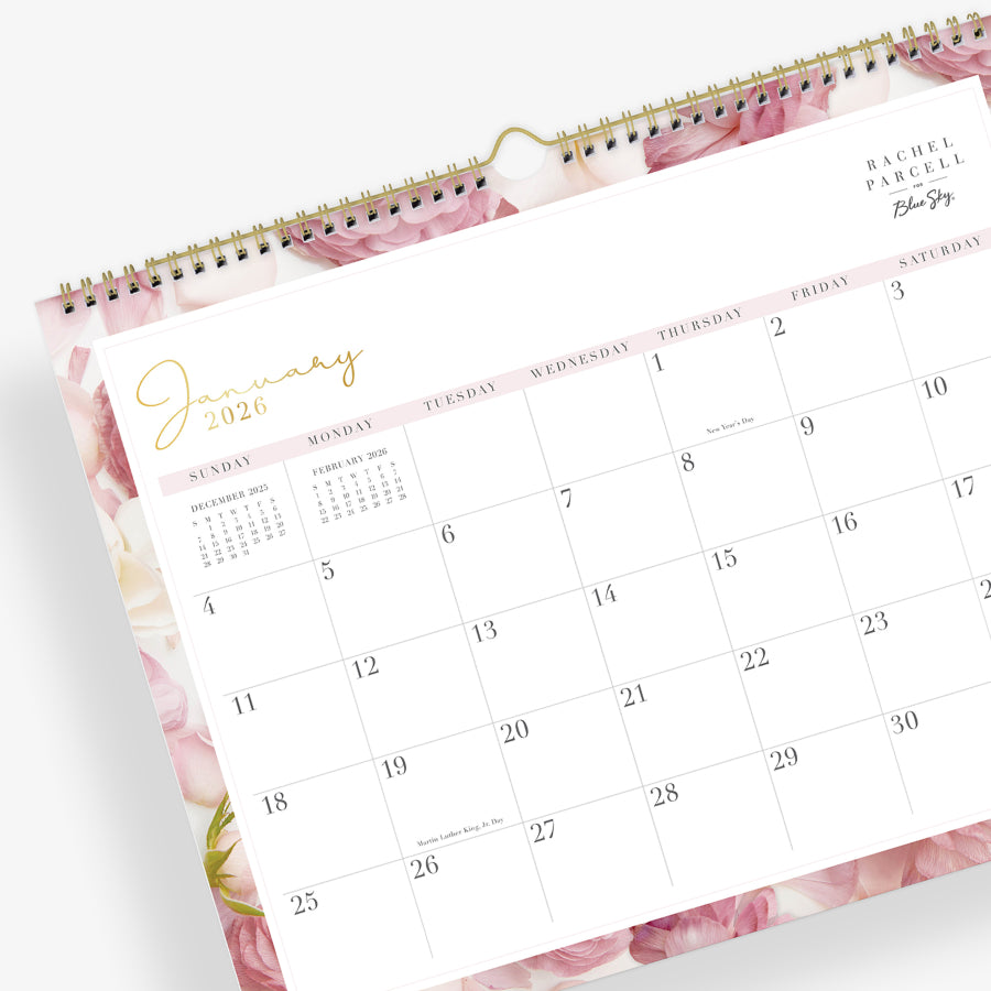 Rose 2026 Wall Calendar 15x12 Rachel Parcell