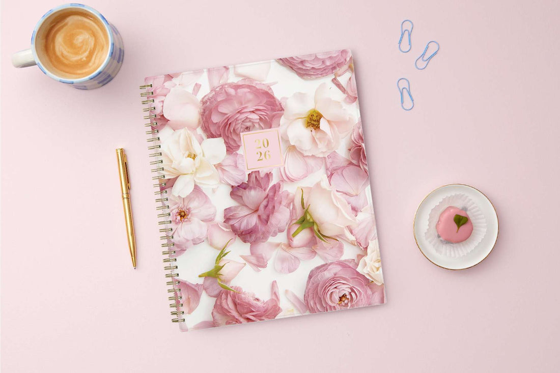Rose 2026 Weekly Monthly 8.5x11 Rach Parcell for Blue Sky Planning Calendar
