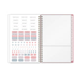 yearly overview of 2026 and 2027 with sticker sheet, storage pocket