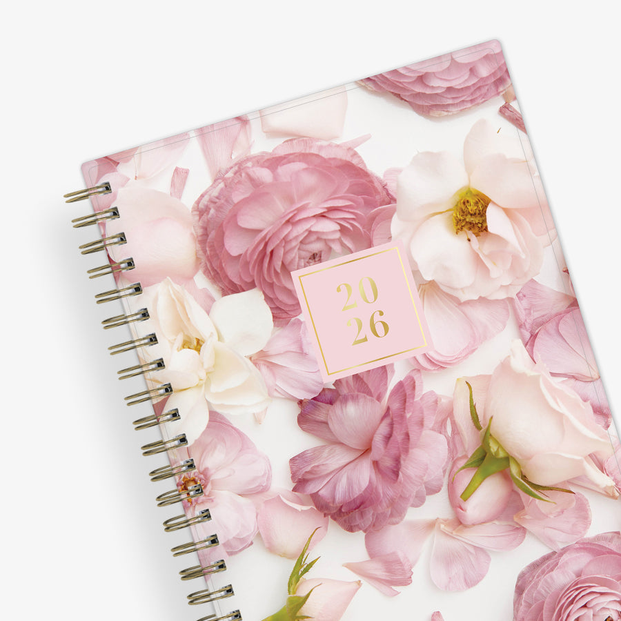 Rose 2026 Weekly Monthly 5x8 Rach Parcell for Blue Sky Planning Calendar