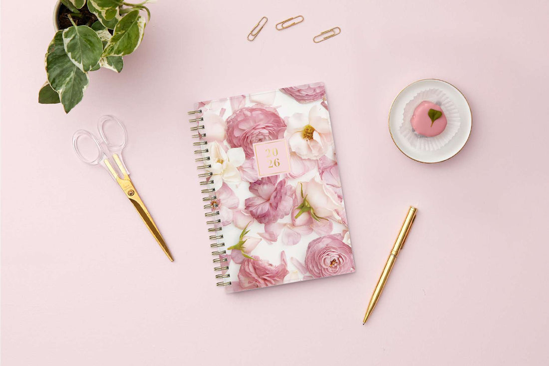 Rose 2026 Weekly Monthly 5x8 Rach Parcell for Blue Sky Planning Calendar