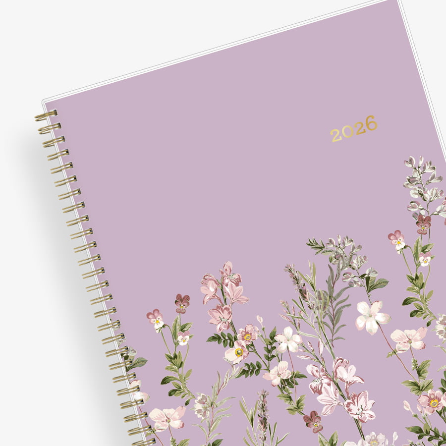 Neveah Purple 2026 Weekly Monthly 8.5x11 Planning Calendar