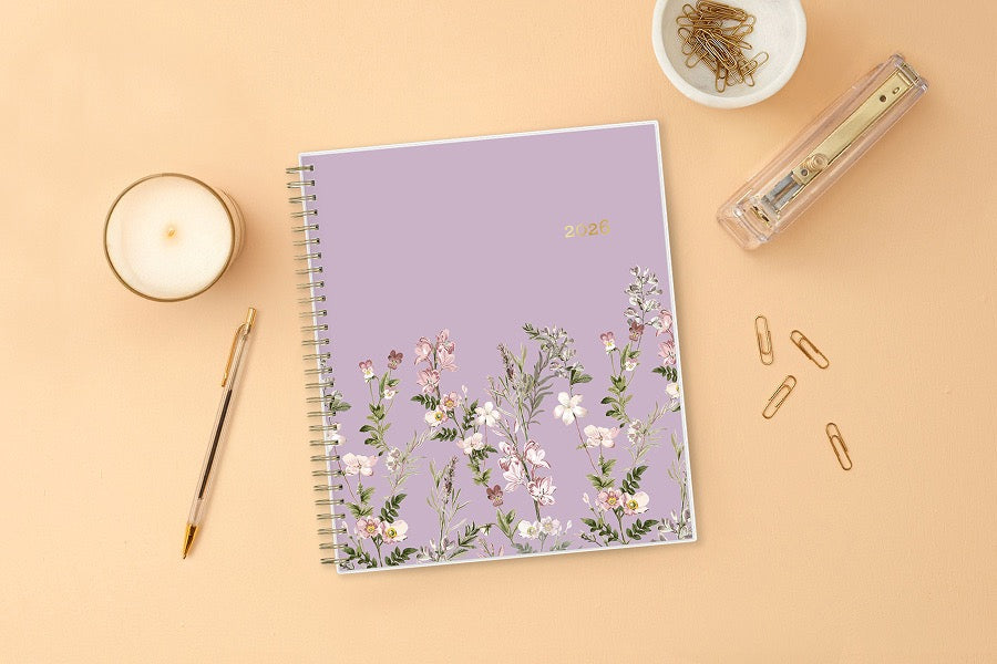 Neveah Purple 2026 Monthly 8x10 Planning Calendar