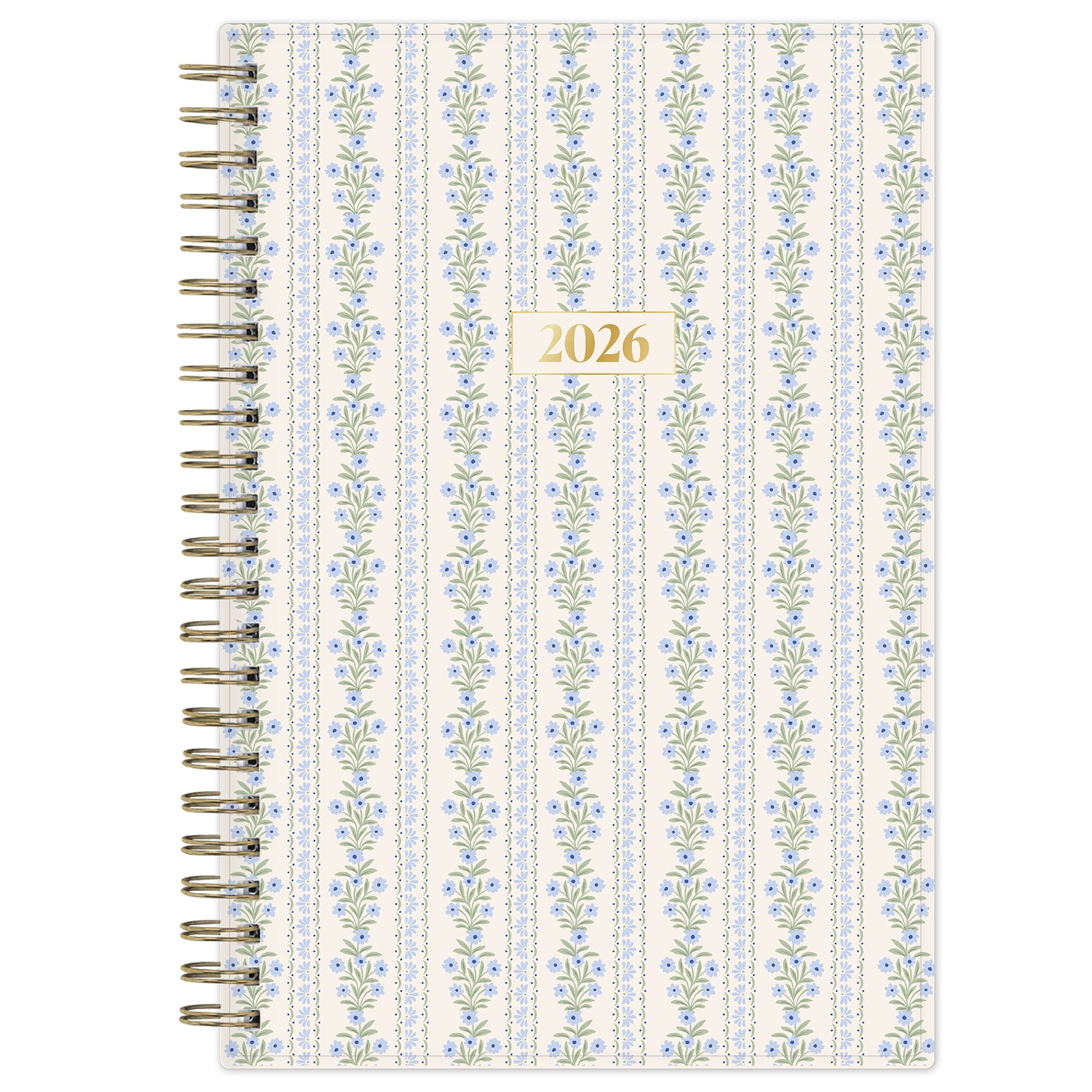 2026 planner with floral striped from cover