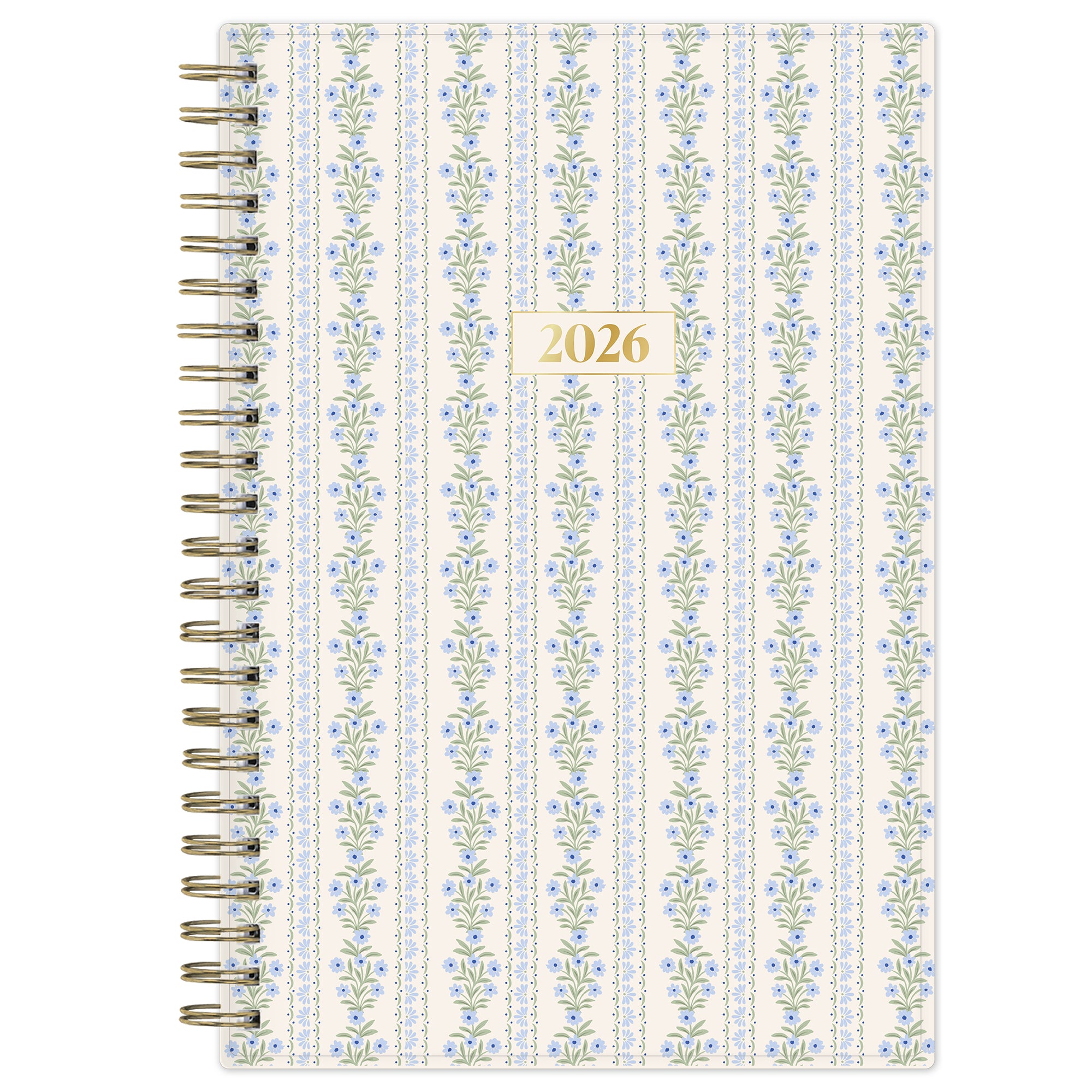 2026 planner with floral striped from cover