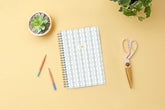 2026 planner with floral striped from cover