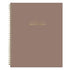 solid latte front cover on this 8.5x11 planner size for January 2027 -  December 2027