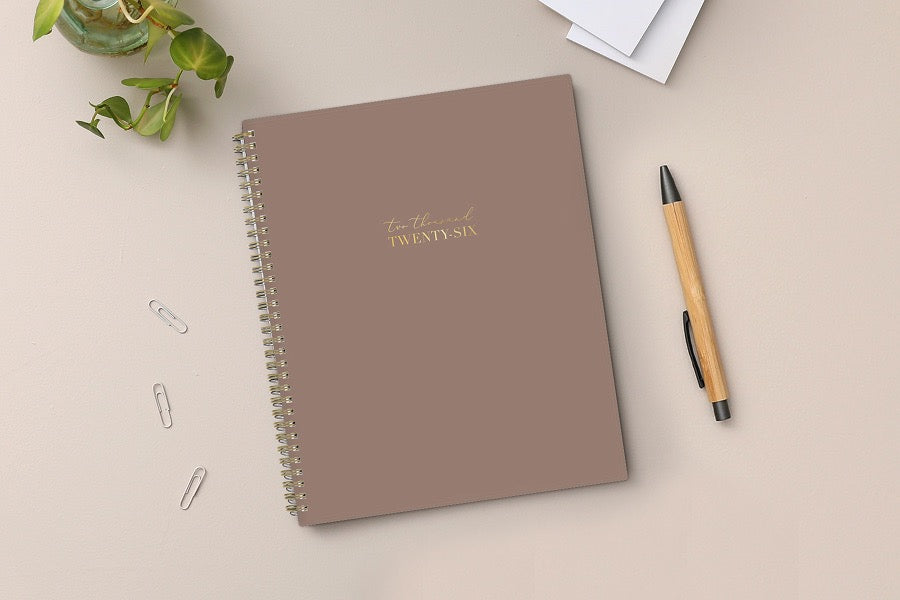 Latte 2026 Weekly Monthly 8.5x11 Life - Note it® Planning Calendar + Notes