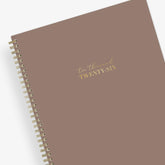 Brown planner with &