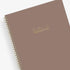 Brown planner with &