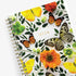 2026 calendar with butterflies and flowers on a white background