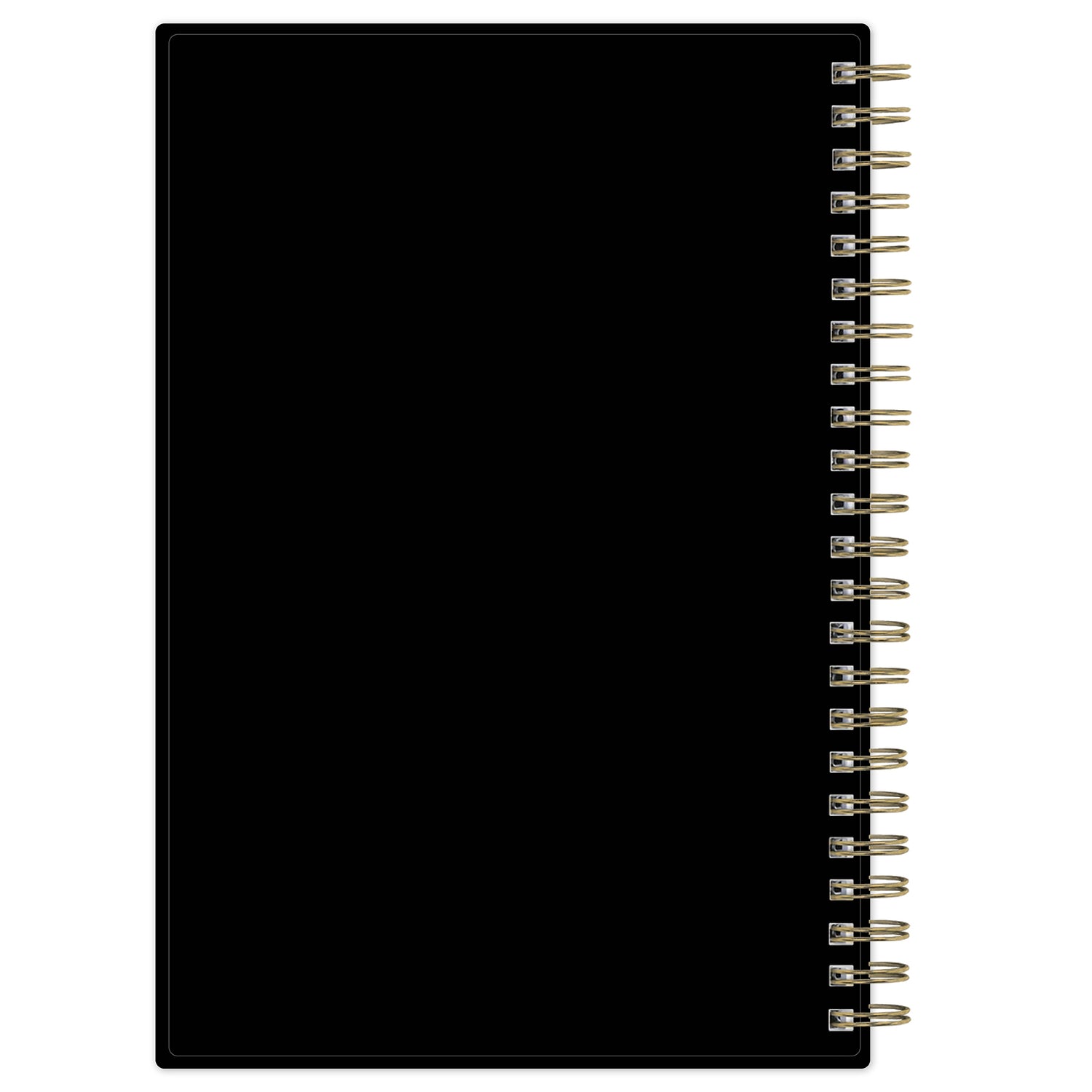 sticker sheet with storage pocket and yearly overview 2026 to 2027 black back cover