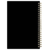 sticker sheet with storage pocket and yearly overview 2026 to 2027 black back cover