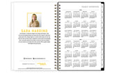sticker sheet with storage pocket and yearly overview 2026 to 2027