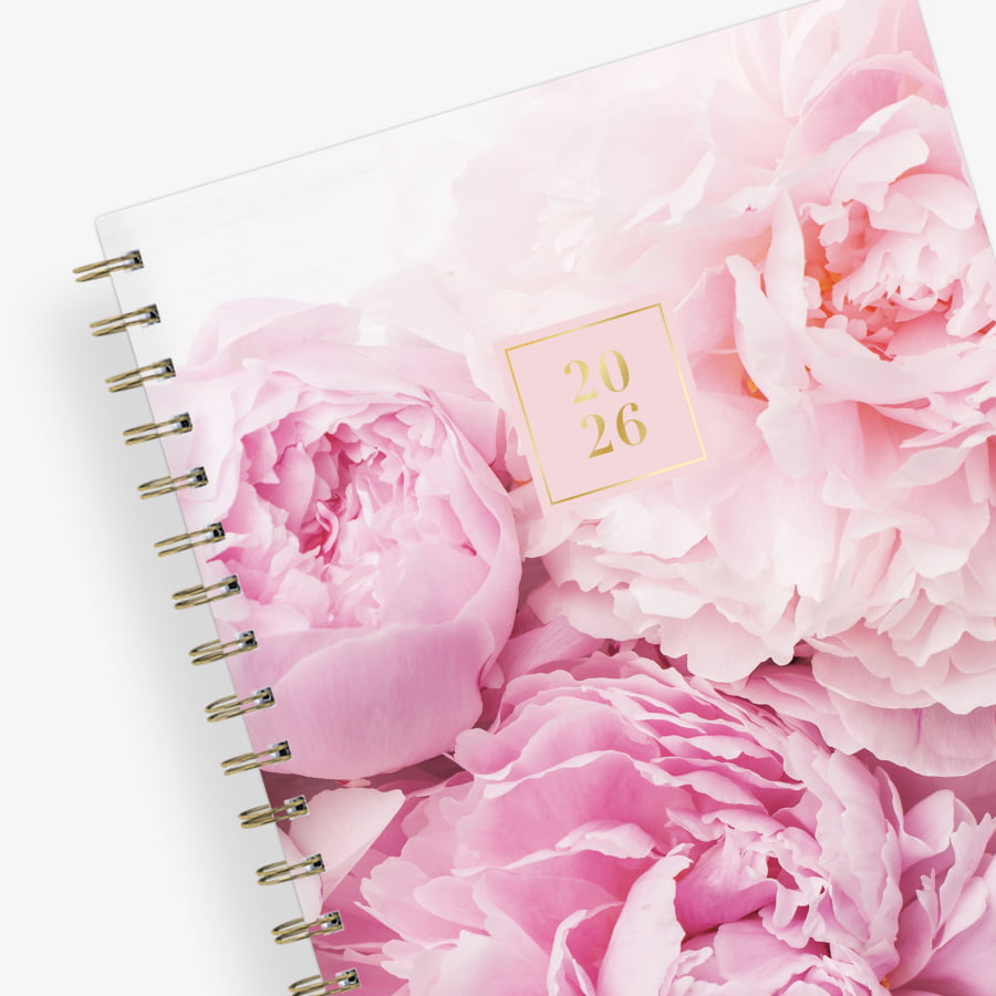 Peony 2026 Daily Planning Calendar 7 x 9 Rach Parcell – Blue Sky