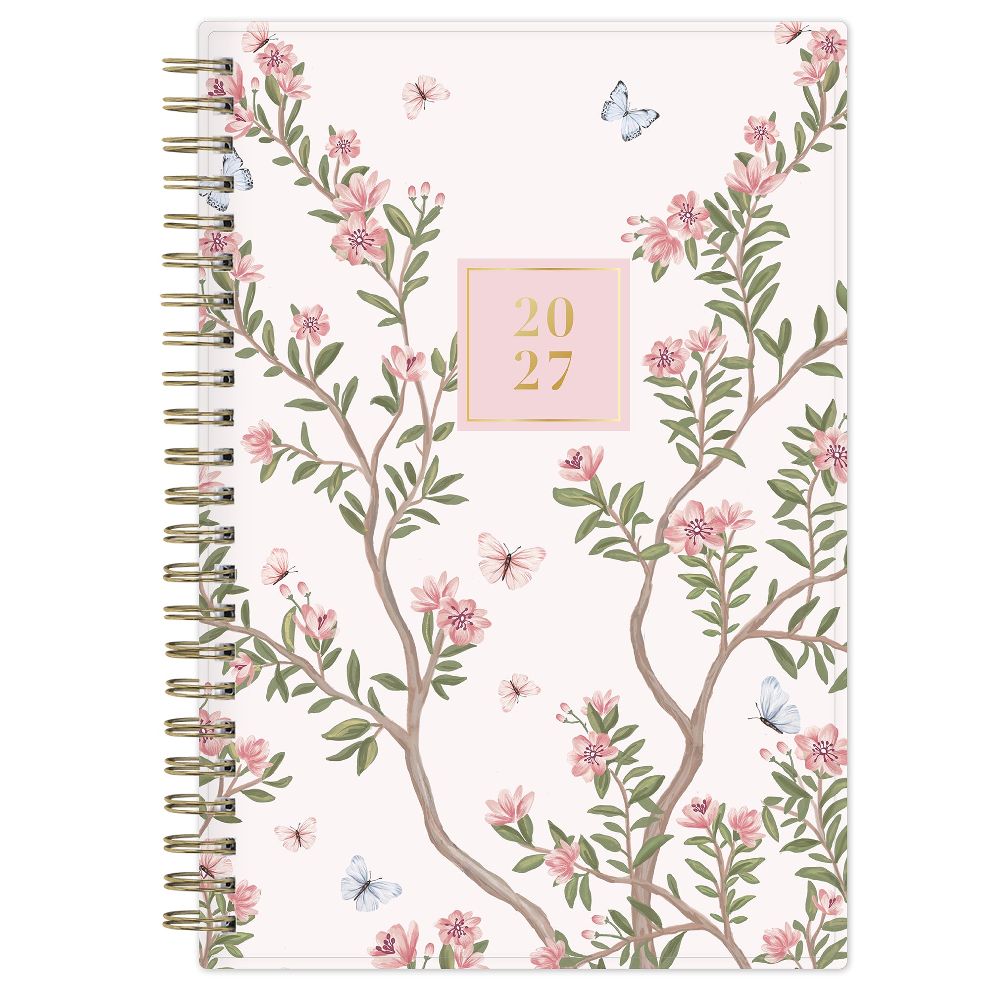 floral front cover on this 2027 planner in 5x8 planner size
