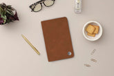faux leather weekly monthly planner 2026 tan
