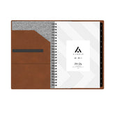 faux leather padfolio in 5x8 planner size 