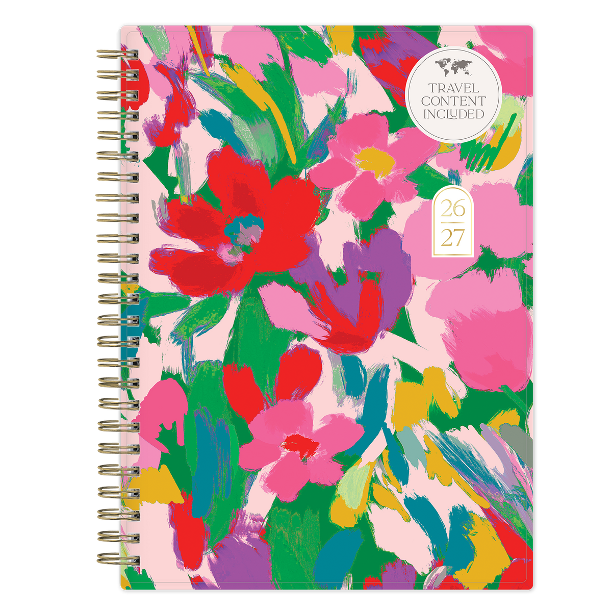 Blue Sky Blue Sky Floral Brushstroke 2026-2027 Weekly 15-Month Planner Notes 5.875x8.625 — product image
